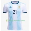 Argentinië Paulo Dybala 21 Thuis Shirt Copa América 2019